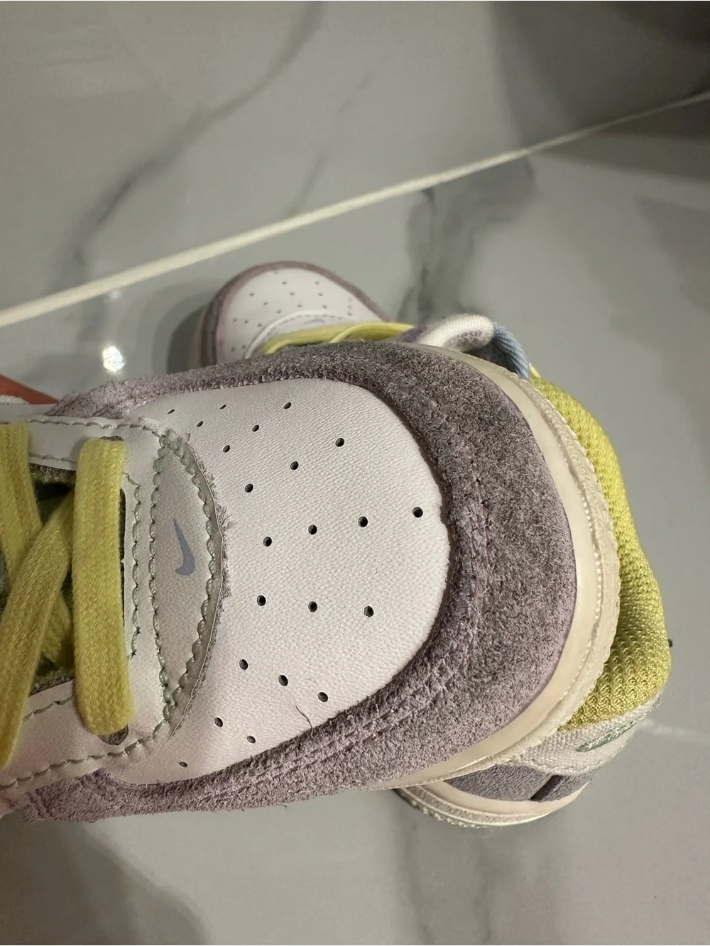 Nike Kids Sneakers - White, Lavender & Yellow